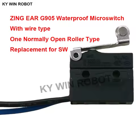1pcs/lots Taiwan ZING EAR G905 Waterproof Microswitch with Wire Type a Normally Open Roller Type Can