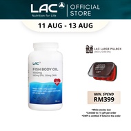 LAC Fish Body Oil 1000mg (180 Softgels) [Exp Nov 2028] 01404910