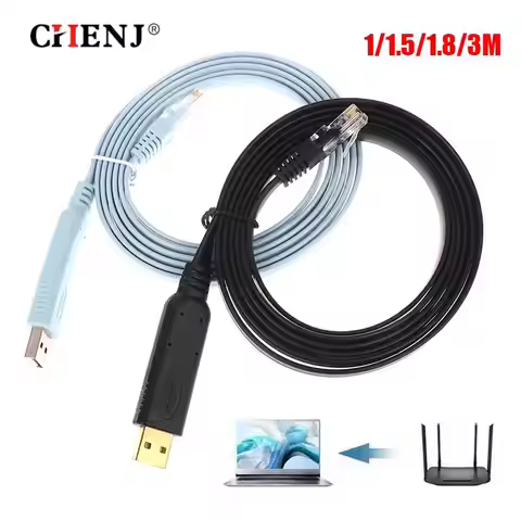 1/1.51.8/3M USB To RJ45 For Cisco USB Console Cable Debug Line For Cisco H3C HP Arba 9306 Huawei Rou