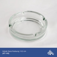 14cm Glass Ashtray (AT-145). Glass/glass Ashtray