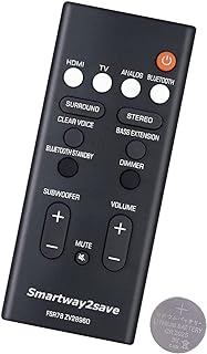 Smartway2save Replacement FSR78 ZV28960 Remote Control Compatible for Yamaha Bluetooth Audio Soundbar System