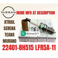 Nissan spark plug xtrail t30/serena c24/teana j31/murano z50 22401-8h515/22401-5m015 lfr5a-11 enjine