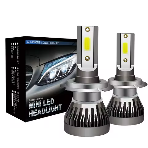 MINI LED Car Headlight H11 H7 Auto LED Bulb Fog Light 9005/HB3 H4 Hi/Lo Car LED Canbus Headlamp Kit 