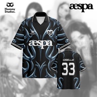 Aespa My Black / kpop jersey / band jersey // vintage jersey // retro jersey // blockore jersey // s
