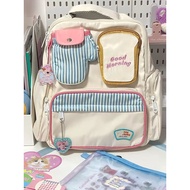 Toast Shoulder Bag Cartoon Schoolbag Large Capacity Shoulder Bag