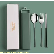 SPOON SET WITH BOX, OFFICE CUTLERY, TRAVEL CUTLERY/