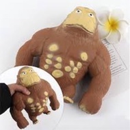 (🇸🇬SG shop) Squishy Monkey Toy Tiktok viral Stretch Gorilla Latex Monkey Gorilla Toys, King Kong Stress Relief Toy