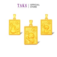 TAKA Jewellery 999 Pure Gold Zodiac Pendant