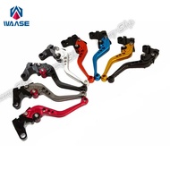 waase For Kawasaki ER5 ER-5 2004 2005 CNC Clutch Levers Short