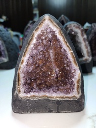 🔮超極品🔮天然烏拉圭小晶洞 桌面小紫晶洞/彩晶洞 烏拉圭紫彩晶洞 紫黃晶洞 水晶簇帶洞  （可放水晶手串消磁淨化）