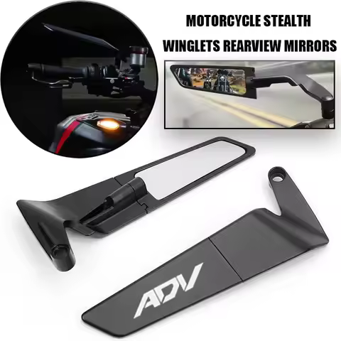 For Honda X-ADV750 ADV 350 160 150 ADV150 ADV160 ADV350 Motorcycle carbon fibre Mirror Stealth Wingl
