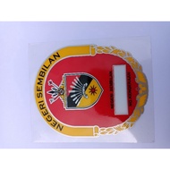 Oval country mirror sticker