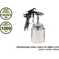 SUMO KING PROFESSIONAL SPRAY GUN C/W 1000CC CUP (1.5mm/2mm/2.5mm)