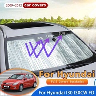 Full Covers Sunshades For Hyundai I30 I30CW FD 2009 2010 2011 2012 Car Accessories Sun Protection Wi