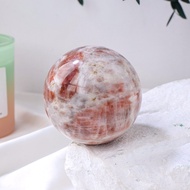 [ ร้าน กฎแรงดึงดูด ATTRACTION SHOP ] 1PC ธรรมชาติ Golden Sun คริสตัลทรงกลม Healing Ball หินแร่อัญมณี