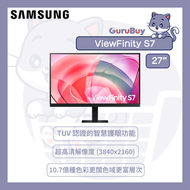 Samsung - 27吋 ViewFinity S7 UHD 顯示器 LS27D706EACXXK 三星 Samsung