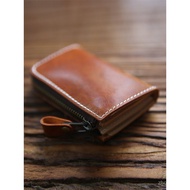 Dompet Kulit Tulen Lelaki Kulit Kulit Lembu Kulit Lembu Kulit Lembu Pendek Dompet Kecil Berzip Dompe