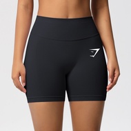 2026 new Gymshark-stitched Three-waist Fitness Shorts Womens High-waist Peach Hip Exercise Shorts Ti