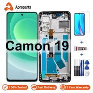For Tecno Camon 19 CI6n Touch Screen LCD Display Digitizer Assembly With Frame Camon19 CI6 Replaceme