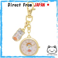 [Field Work] Women's Watch Analog Keychain Watch Orange mofusand MSD003-3