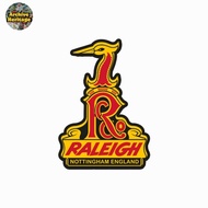 The Raleigh bicycle company cycling bike sticker