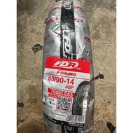 FDR 80/90-14 FDR TUBELESS FRONT AUTOMATIC TIRE FDR FLEMINO motif ORIGINAL NEW production 2025
