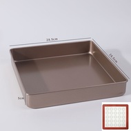 现货spot28x28蛋糕卷烤盘方形加高深毛巾卷模具不沾烤箱用雪花酥家用烘焙28x28 cake roll baking tray, square and de