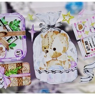 OKMT新七天原創手帳咕卡谷美流麻唧托膠帶貼紙貝殼光 禮物小熊