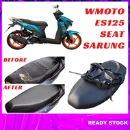 (WMOTO ES125) Seat Cover Kusyen Belt/Seat Sarung Getah Tak Payah Staple Senang Pasang