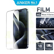 Anker Screen Protector for 15 Pro Max 15 Plus with Frame Installation Friendly Tempered Glass Case 9