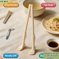 PEARL 1pair Foot Shape Chopsticks, 22cm Easy-to-Use Toe-Shaped Chopsticks, Novelty Soles of Feet Wit