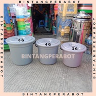 Yutaka - Plastic Bucket With Lid 2.5-3-4-6 Gallon/Plastic Bucket