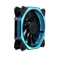 全城熱賣 - 台式機箱發光風扇 12V電源風扇散熱器(魔方極光冰藍燈)