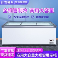 HY-$ Snow White Zhile Freezer Commercial Large Capacity Refrigerator Supermarket Combination Chest Freezer Horizontal Re