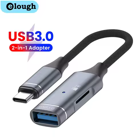 Type-C OTG Cable Adapter 2 in 1 Type C To USB OTG Adapter Connector TF Memory Card Reader For Iphone