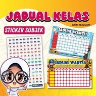Children's Class Time Table Timetable Change Table/ Subject Sticker/