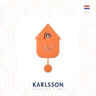 荷蘭Karlsson, Modern Cuckoo 橙色搖擺布谷鳥掛鐘 (整點報時)