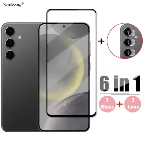 Full Cover Glass for Samsung Galaxy S25 Tempered Glass Samsung S25 Plus Screen Protector HD Phone Le