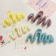 Candy Colour Mural Wave Hair Claw Clip 11cm 网红鲨鱼夹 🎀 Premium Korea Hair Accessories
