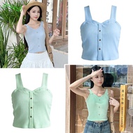 IOLINIDT Summer Tank Tops - Y2K Style with Bra Pads for Women