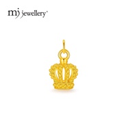MJ Jewellery 3D 999.9/24K Pure Gold Crown Pendant B716