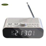 FM Clock Radio with Bluetooth Streaming Play LED Display 1500MAh