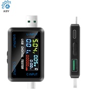 DC 4.5-36V 0-8A Multi-function Digital Display Voltage Current Capacity Tester USB+Type-C Interface