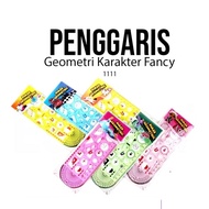 Geometry Ruler 111 Fancy Geometric Ruler/ 111 Geometric Character Ruler/