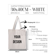 DT - CUSTOM Canvas Tote bag Canvas Tote bag 1-day anniversary/ (OEM, 30cmx40cm)