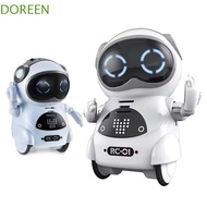 DOREEN Pocket Robot, Voice Recognition Smart Robot Talking Interactive Robot, Recording Singing Danc