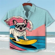 Men's Hairless Cat Fun Tattoo Print Short Sleeve ShirtInternet Celebrity Cat Funny Art Print Casual 