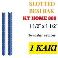 Besi Angle Rak  lubang 1 kaki/Besi Rak  /Slotted angle  bar/