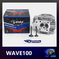 ATAKA Racing Cylinder Head 2 Big Valve Wave100/XRM110 23/27 24/28 25/29 26/30 27/31MM