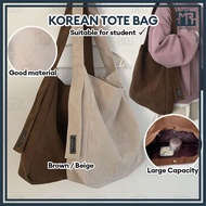MR Large Capacity Tote bag Women's Retro Canvas Bag Crossbody Shoulder Bag Women Student Tote Bag Sling Bag College 单肩包帆布包